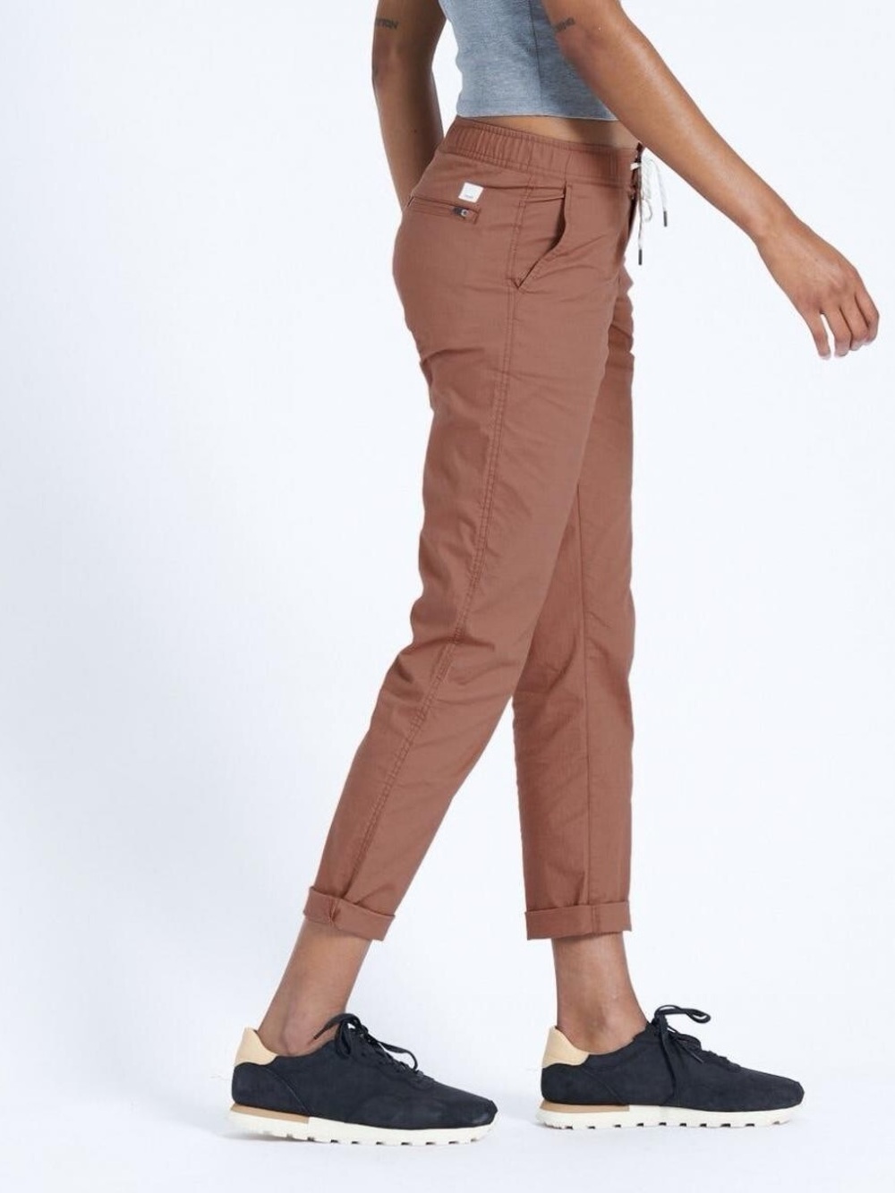 Vuori Women's DuraTerra Ripstop Cropped Pants Rose Size S VW401